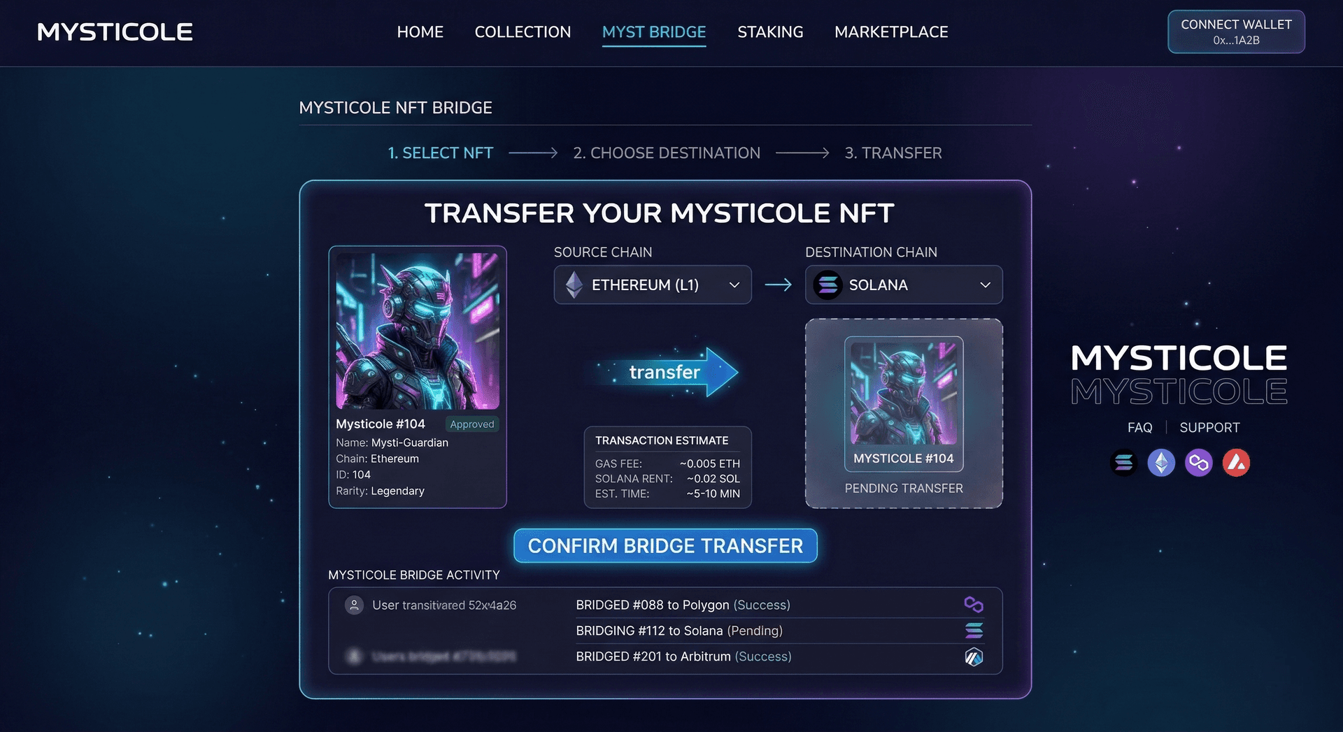 Example — Bridge on Your Own Website